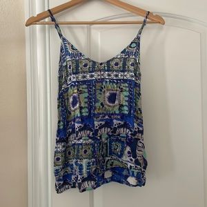“Eight sixty” cute/ flowy tank top with adjustable waist